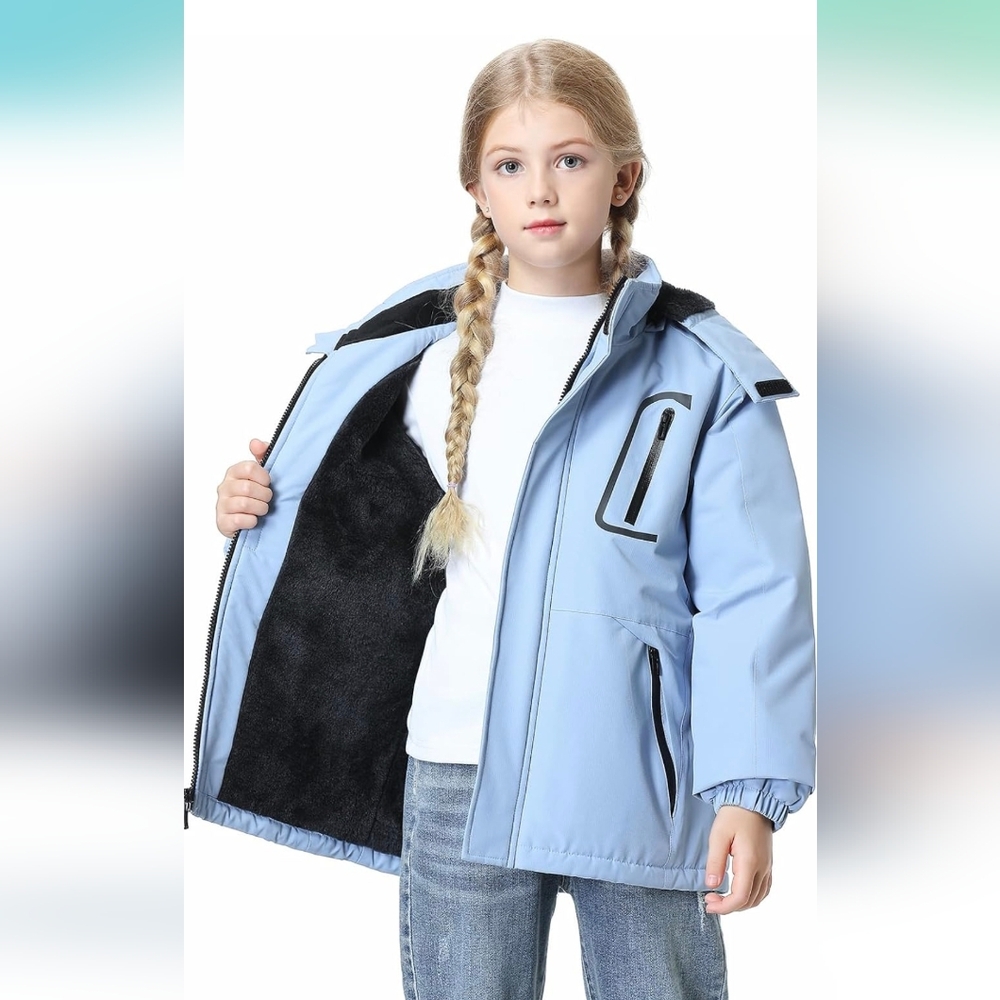 NWT MMOERDENG Kids Unisex Waterproof Ski/Snowboarding Winter Jacket Size 9/10 - Picture 3 of 13